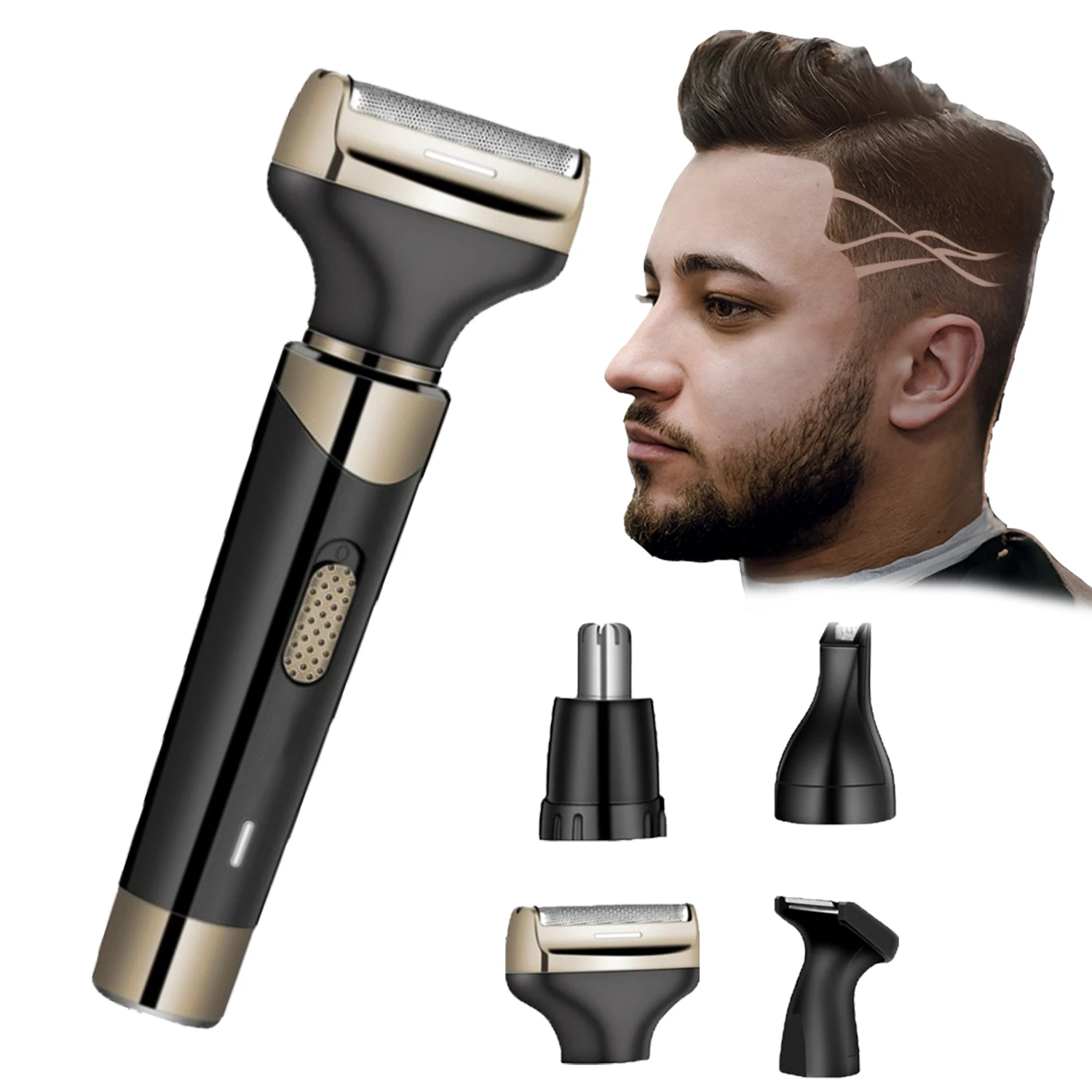 Electric Hair Clippers Men Hair Tirmmer Professional Beard Trimmer And Hair Clipper 4 In 1 Set