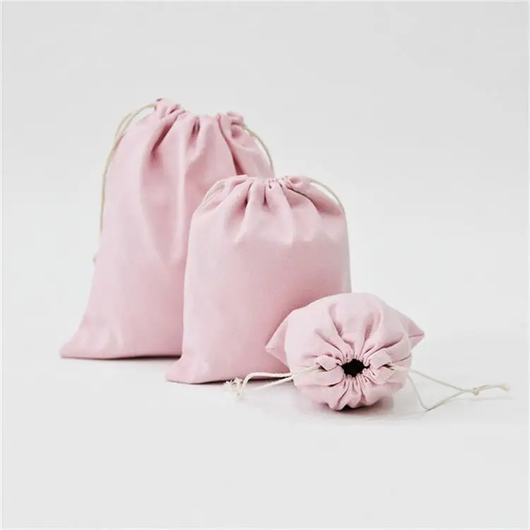 Recycle Cotton Canvas Fabric Drawstring Dust Bag With Logo Printed  Drawstring Dust Bag