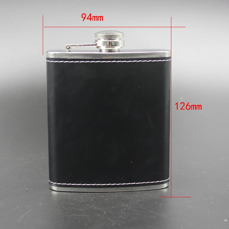 
Black Leather hip flask manufacturers, 12oz hip flasks for men 