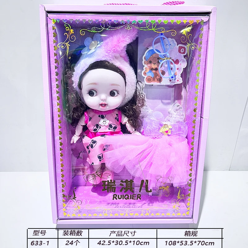 New 28cm lifelike full body joint movable reborn baby girl smile doll, high-quality handmade doll