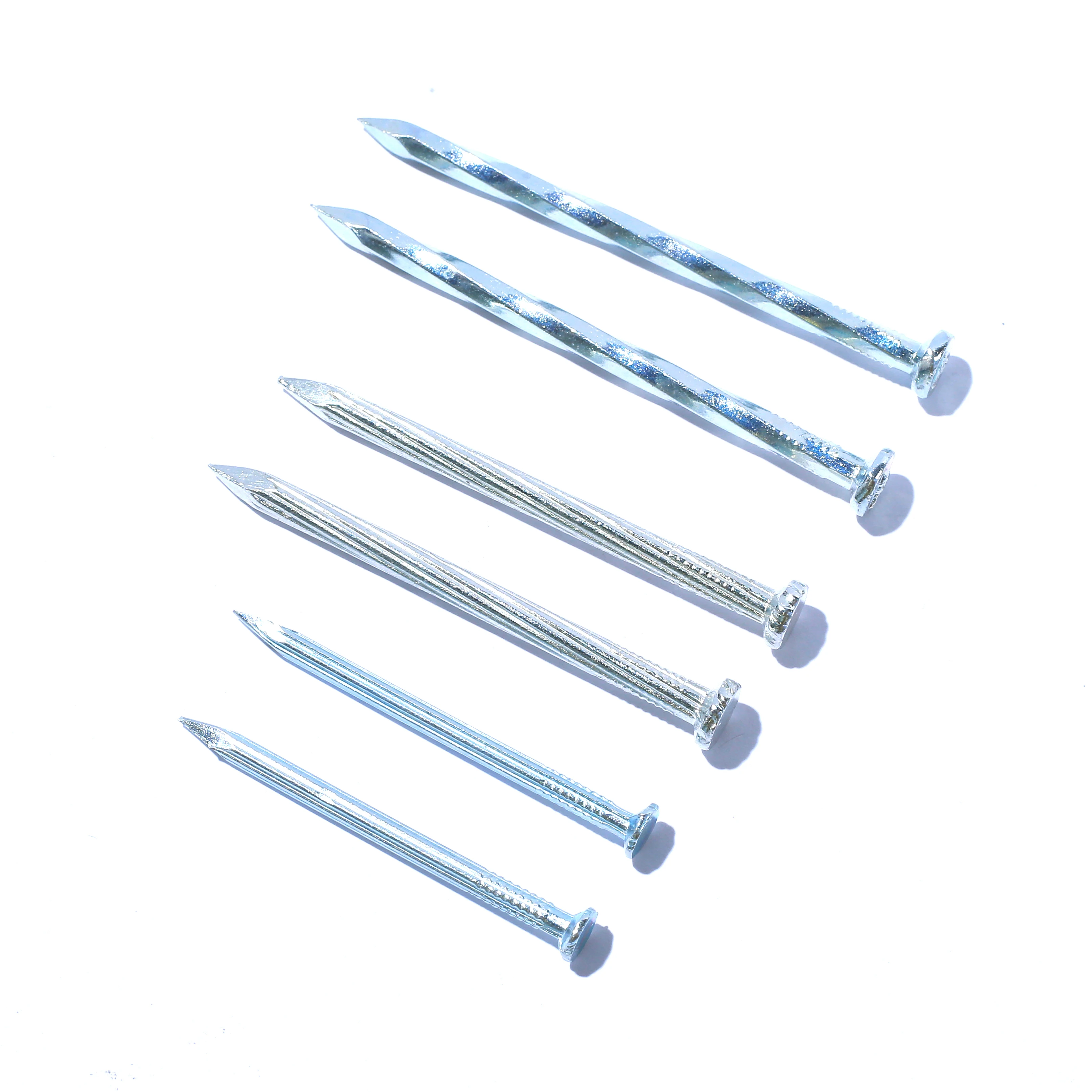 Concrete nails price per kg blue hardened steel nails with round head  2.0x20m