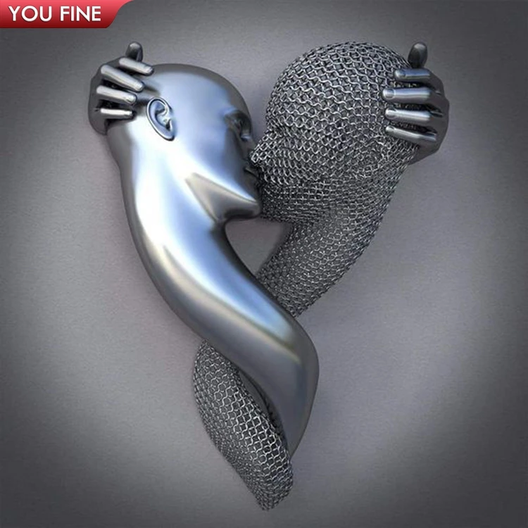 Abstract Stainless Steel Wall Decorative Sculpture