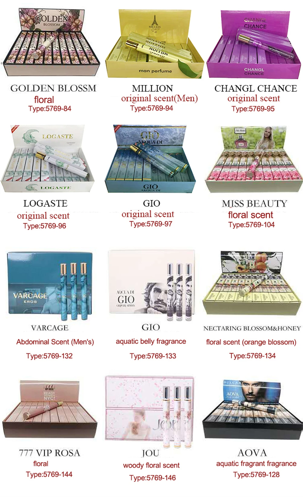 High Quality Test Tube Perfume 35ml Vietnam Men And Women Portable Perfume Sample Thailand Small Fragrance Lasting Fragrance