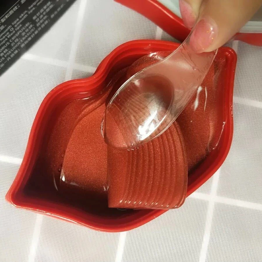 Manufacturer Wholesale Beauty Nourishing Deep Moisturizing Rose Lightening Jelly Lip care pink collagen sleeping sheet lip mask