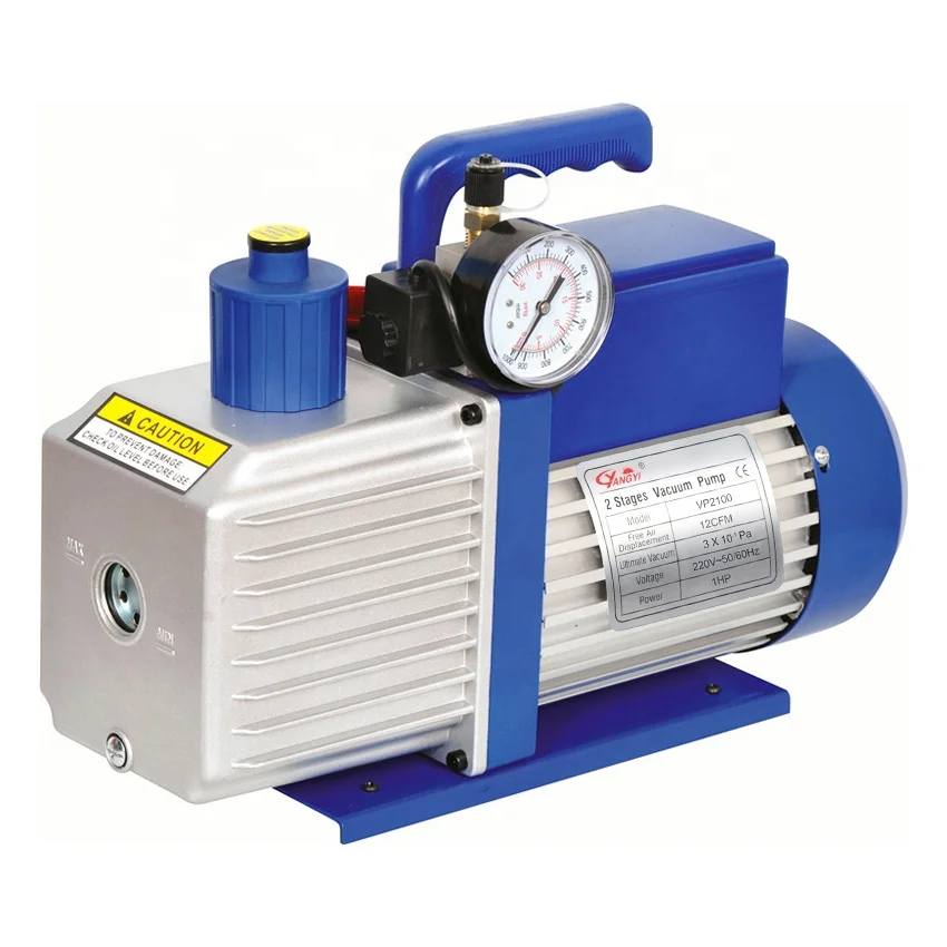 Вакуумный насос для хладагента двухступенчатый вакуумный 12CFM VP2120 VP2100 HVAC инструменты обслуживания переменного тока