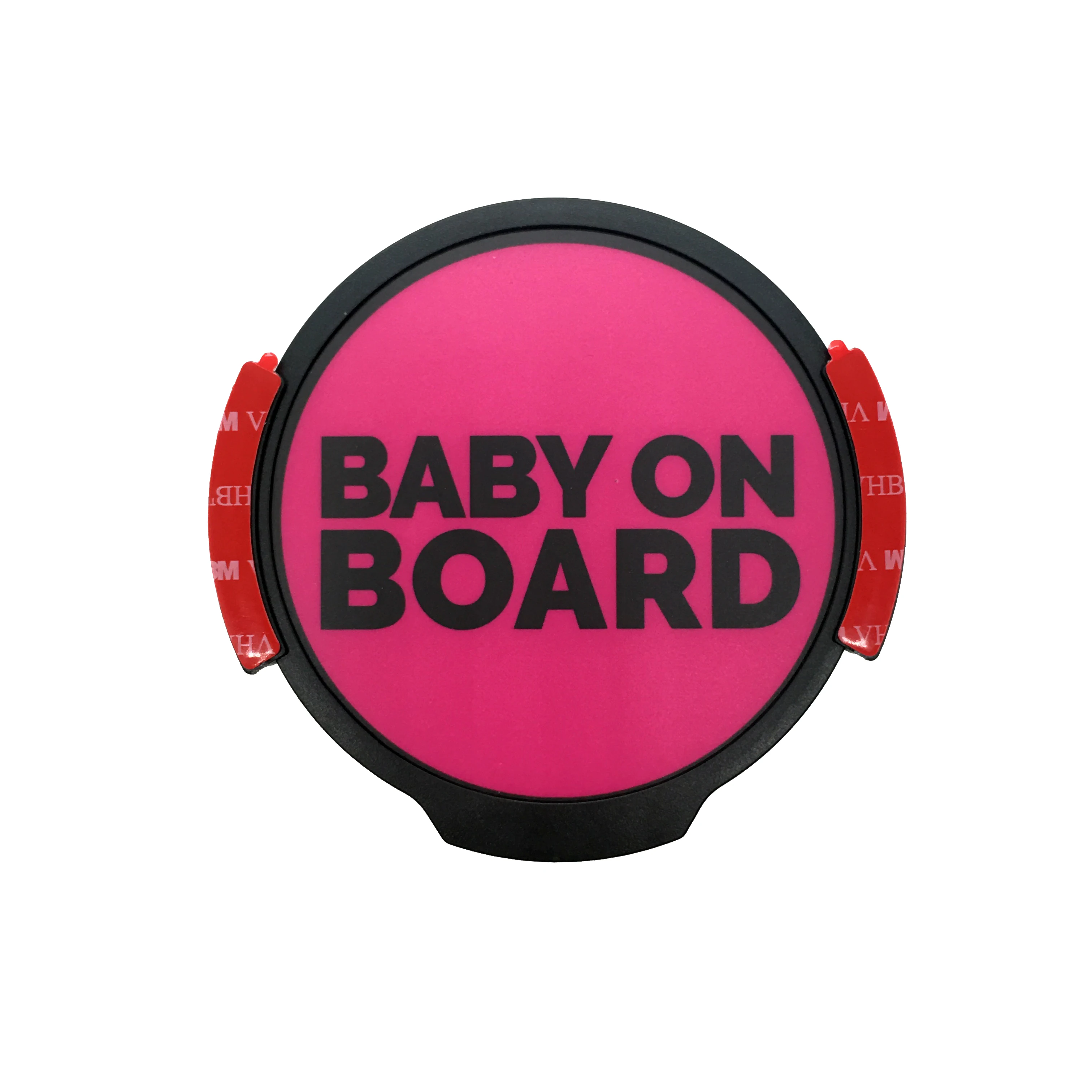 Popular motion sensor car sticker for baby on board LED lighting battery powered car badge