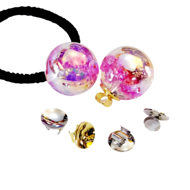 Gold color copper hair cord decorative tray suitable for handmade hair accessories