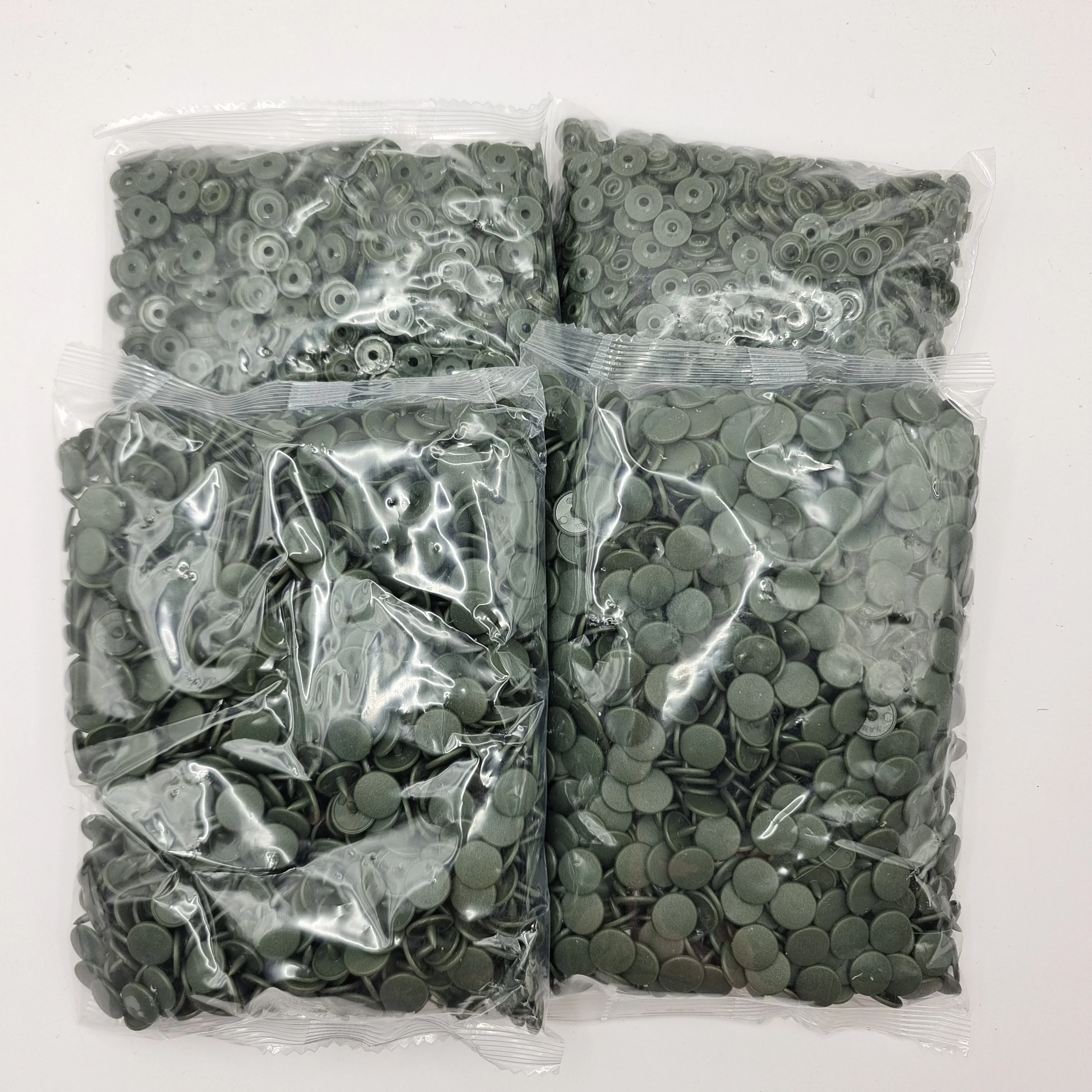 Dark Green T3 10.7mm 7000pcs Goods in Stock Custom Factory Plastic Press Snap Button  Studs