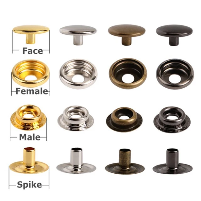 Factory Price #201 15mm Garment Accessory Metal Fasteners Snap Button For Clothing