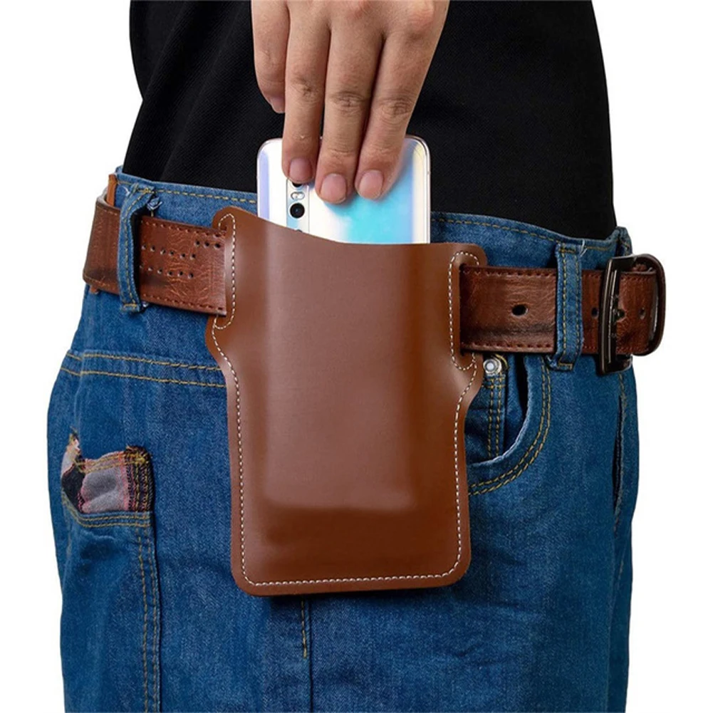 Cellphone Bum Bags Belt Loop Holster Case Outdoor PU Leather Purse Phone Wallet Belt Clip Sheath Belt Bag Waist Bag