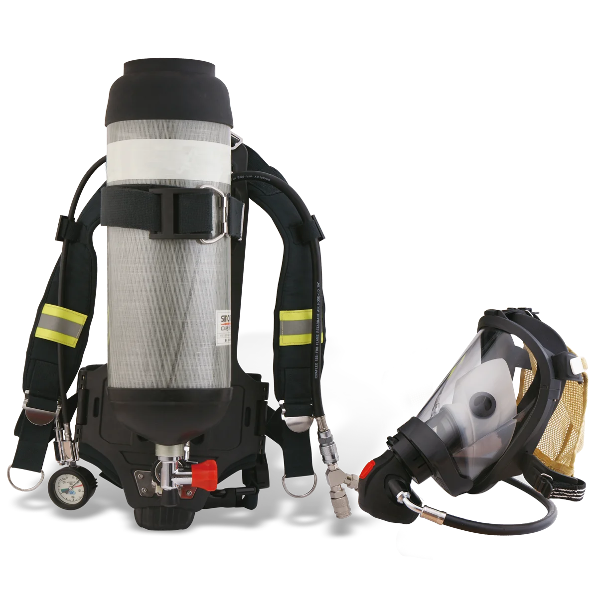 Fire fighter equipment for emergency fire use full face masky respiratory SCBA prices