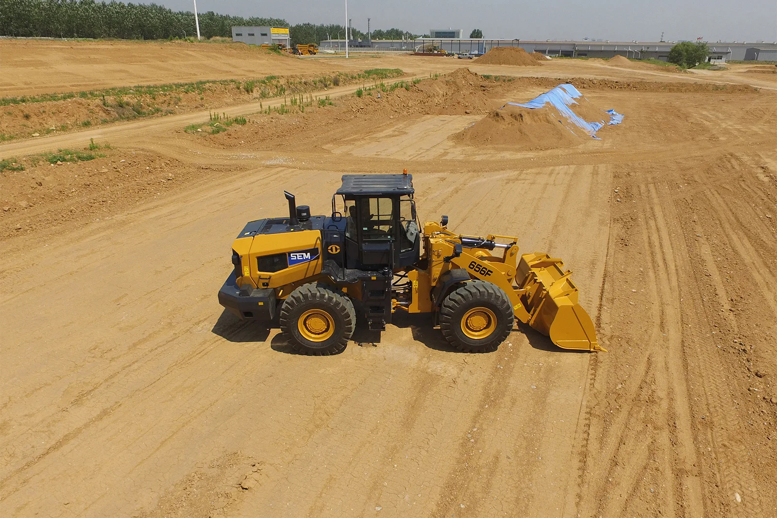 Earth-moving Machinery 5 ton Wheel Loader SEM656F Payload with Air Conditioner