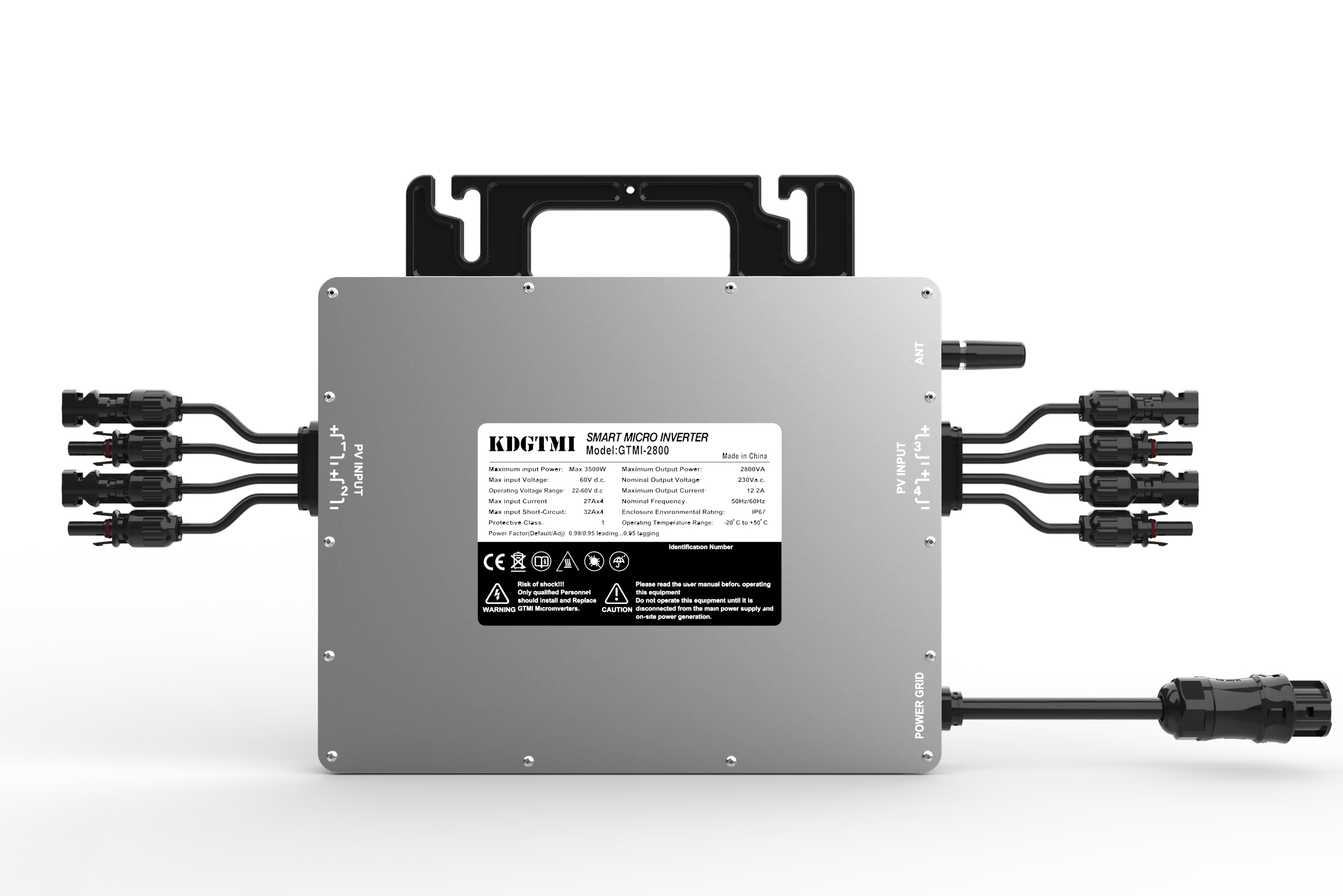 Сетка в микро инвертор 2200W/2000W/2800W с MPPT на сетке для гибридной солнечной системы двойной трехфазный выход
