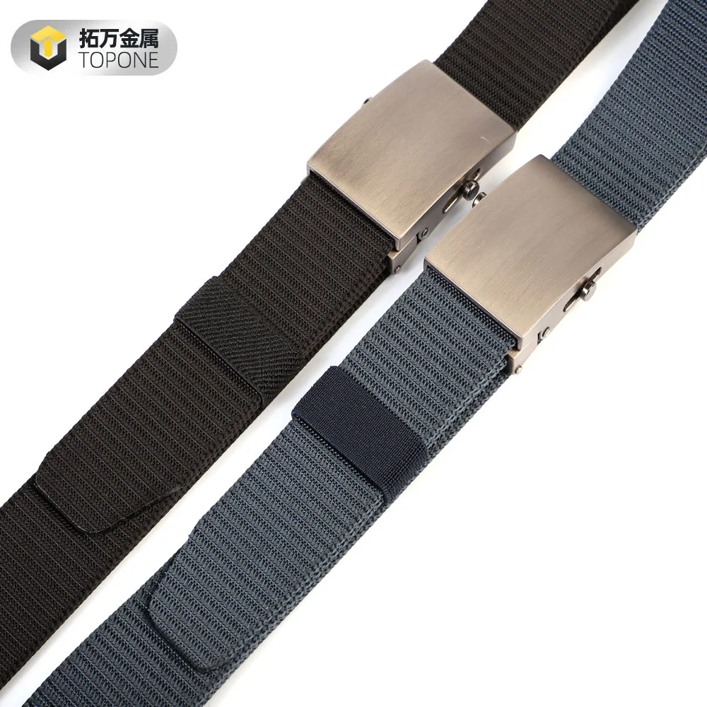 Unisex Adjustable Nylon Canvas Belt Style Trousers Fabric Webbing Belt