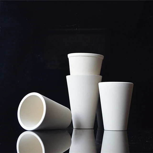 High quality crucible for melting огнеупорной clay for laboratory test on gold