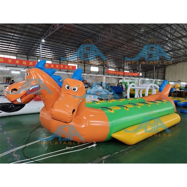 Commercial Grade 3 Heads Dragon Towable Boat Inflatable Monster Banana Boat for Jet Ski