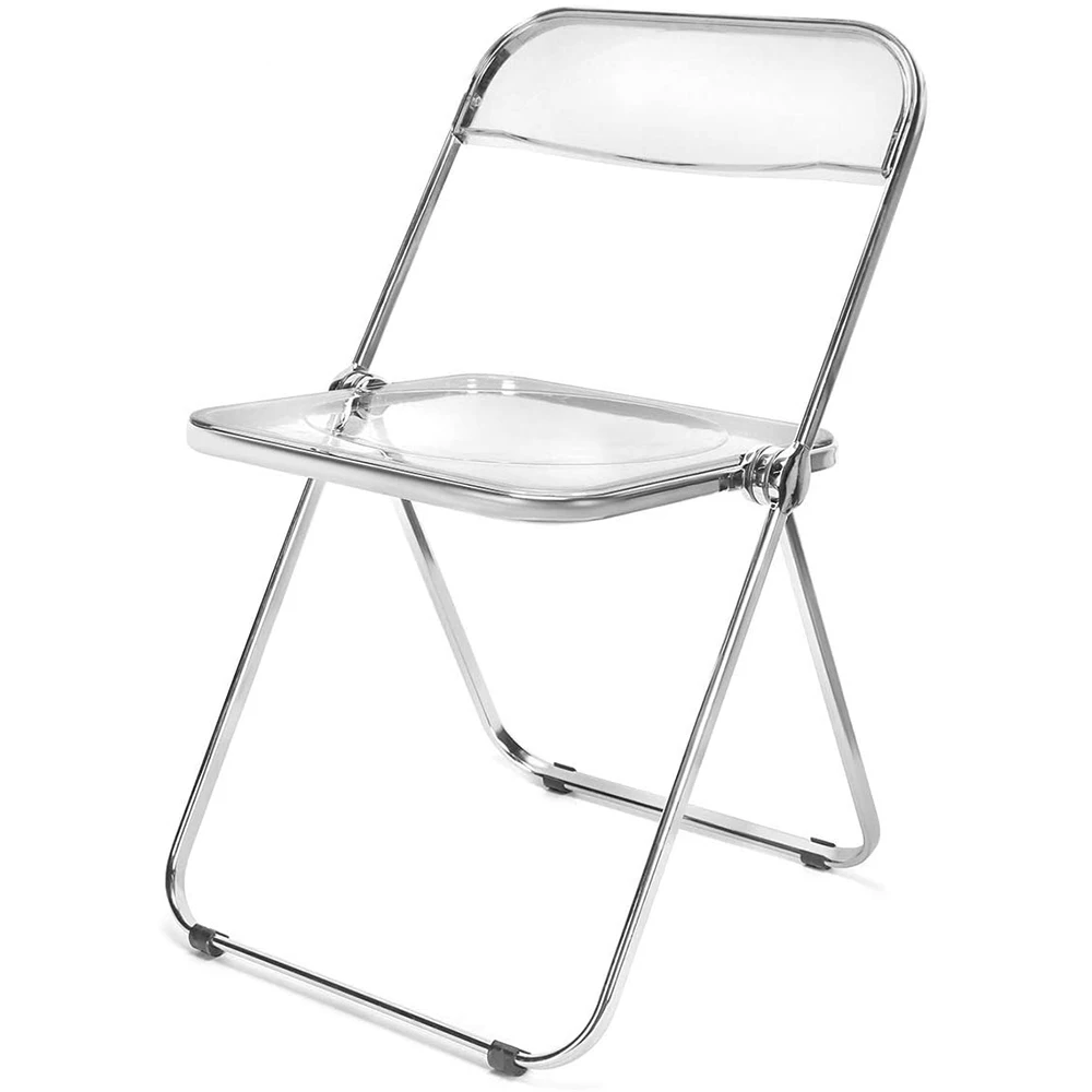 Modern scandinavia nordic high quality white plastic folding chairs for event outdoor folding garden zero gravity chair