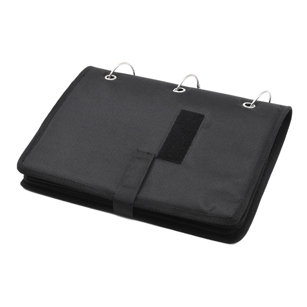 Hook and Loop Ring Binders Flip-Page Patch Book  Patch PVC Embroidery Badge