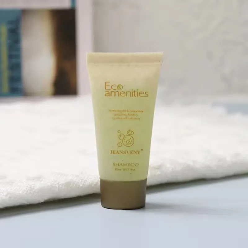 Customized Wheat Straw Hotel Mini Hotel Toiletries Wholesale Private Label Luxury Organic Shampoo Bottle Travel Size Shampoo