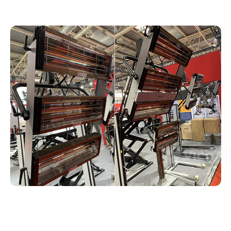 Vico hot selling  6 head Shortwave Infrared Curing Lamps for painting drying infrared heat lamps VBL-6DA