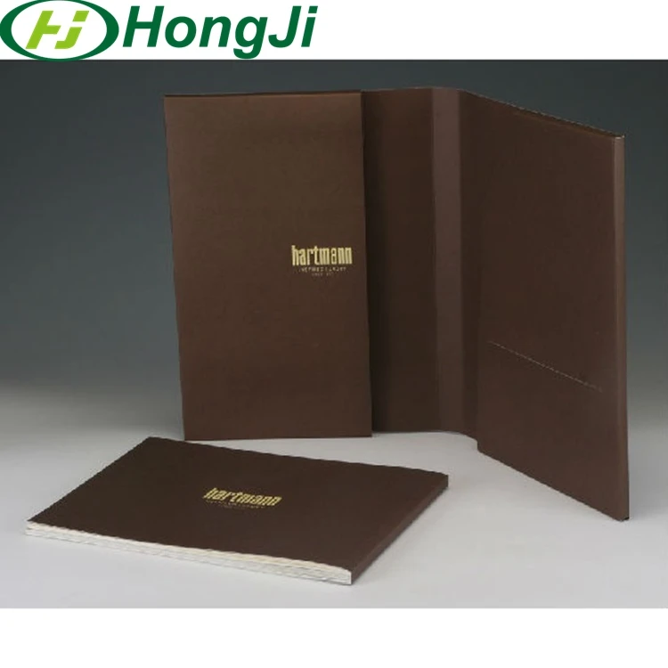 High Quality Hardcover Paper Clip File Folder