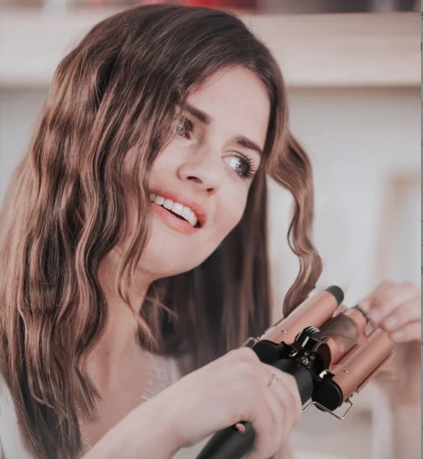 Новый ЖК 5 в 1 Набор для завивки волос с тремя трубками