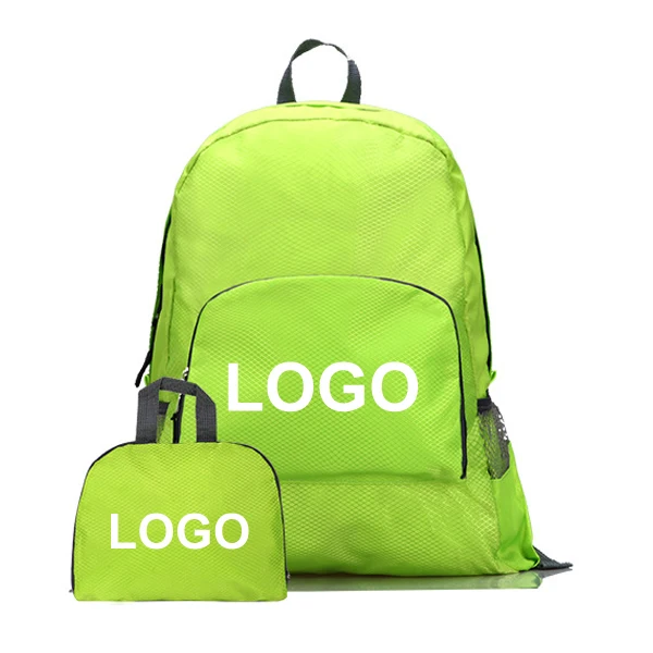 Fb001 Custom Logo 30 Low Moq promotional school back pack Nylon Packable Daypack Light Weight Foldable Backpack Waterproof