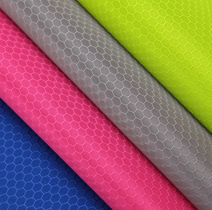pu coated diamond football polyester oxford fabric