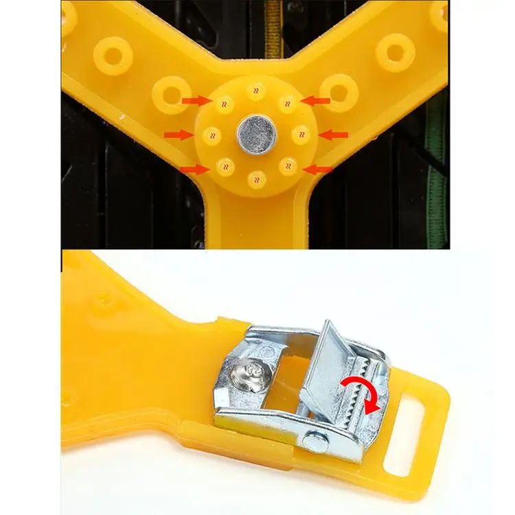 
6/8/10 PCS Universal Beef Tendon Thickened Emergency Tire Chains Snow Chains Anti-skid Chains With Gloves For Car 