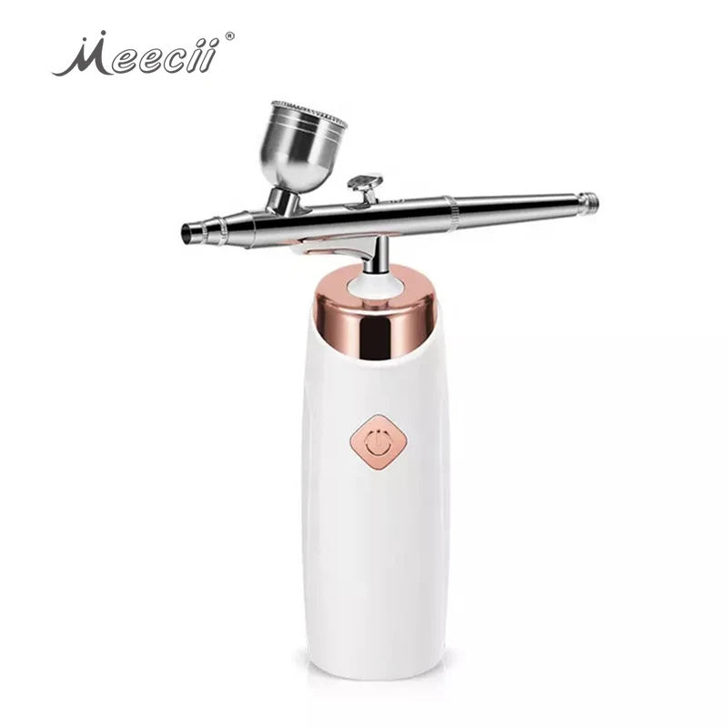 Handheld High Pressure Oxygen Water Jet Oxygen Injection Spray Facial Steamer Mist Nano Oxygen Injector