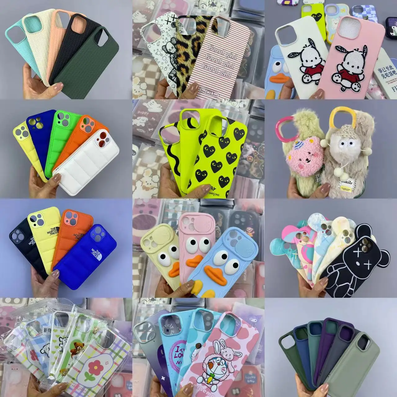Mystery box 10 designs cases  Lucky box cute cartoon silicone luxury Leather card holder north face for iPhone 11 12 13 14 pro