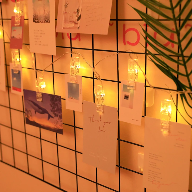 Photo clip can be customized USB LED string fairy tale outdoor battery box party wedding decoration LED Clip light string