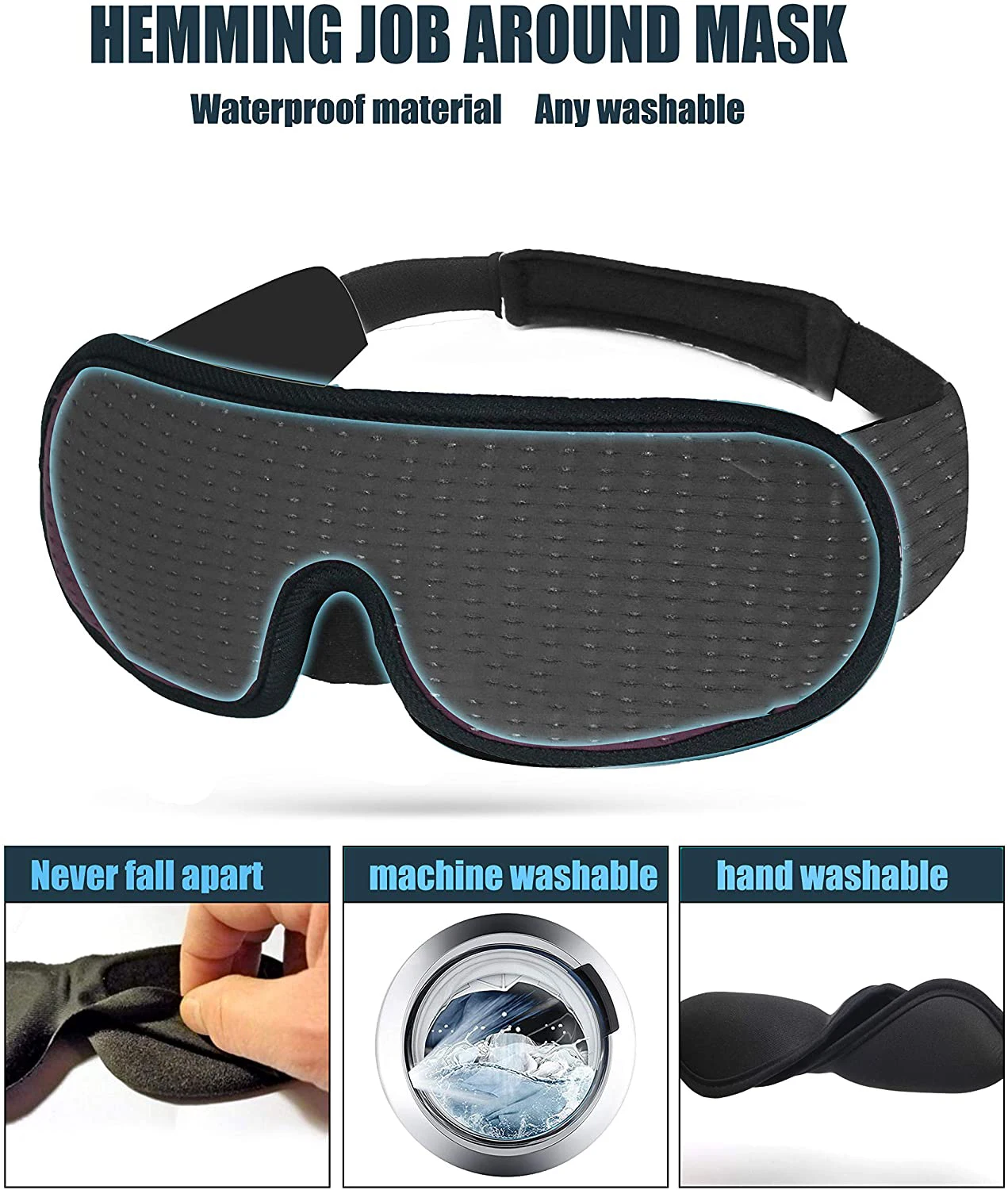 Shopify Sourcing Agent 2024 Soft Breathable 3D Sleeping Mask Eyes Sleep Night Eye Mask For Travel Sleeping