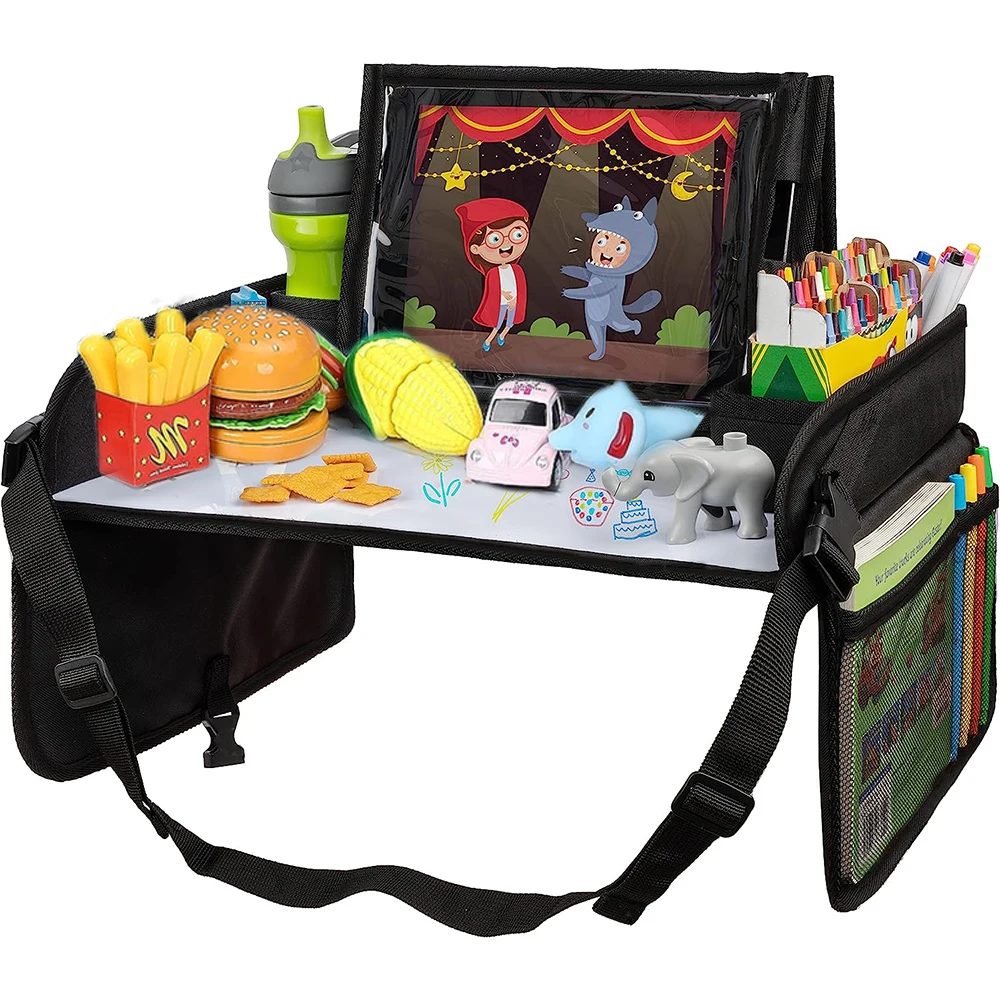 Factory made Car Seat Organizer Kids Travel Tray for Kids Toddlers Activities in Car Seat