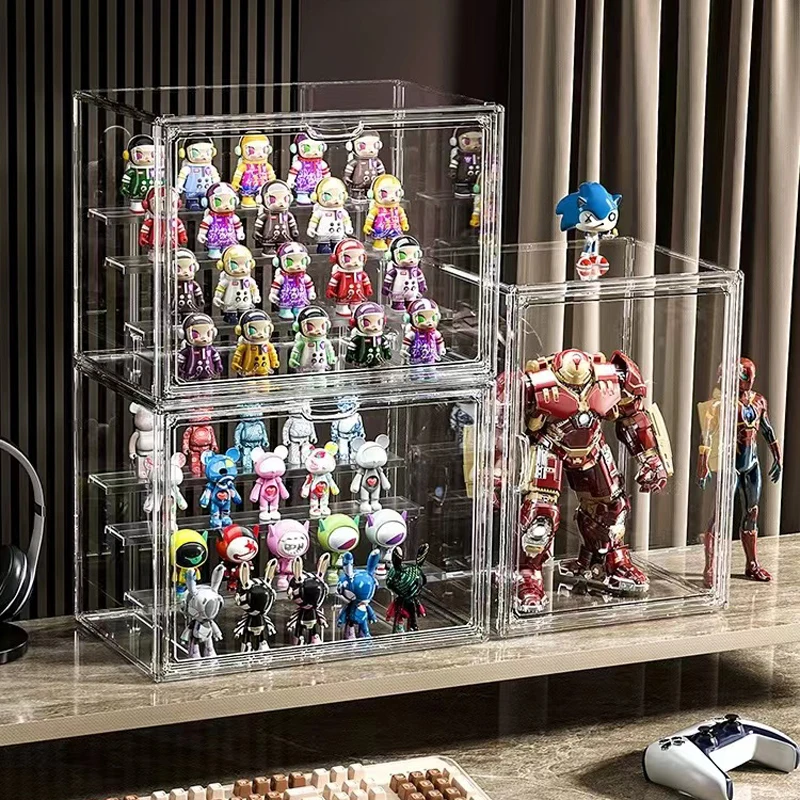 Customized Acrylic Toy Display Rack Multifunctional Transparent Acrylic Toy Car Display Case