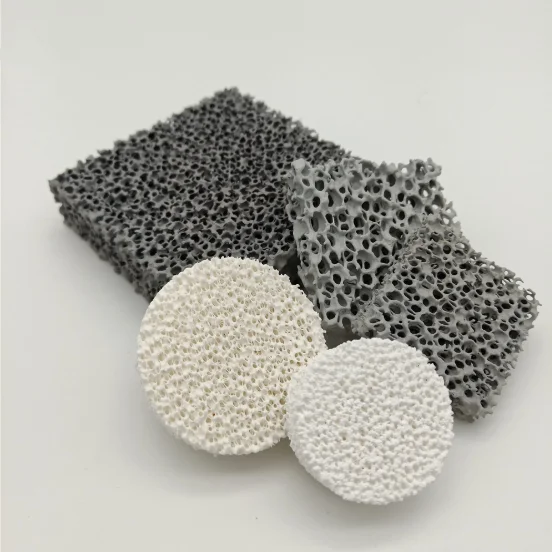 High quality acid and alkali corrosion resistance Zirconia sic ceramic foam filter for RTO