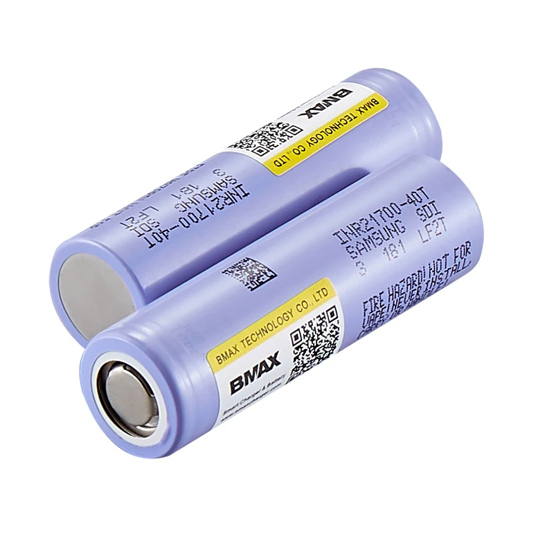 4000mAh INR21700-40T Rechargeable 18650 3.6V Lithium ion Cell Cylindrical Long Cycle Life High Capacity li-ion battery 3.7v