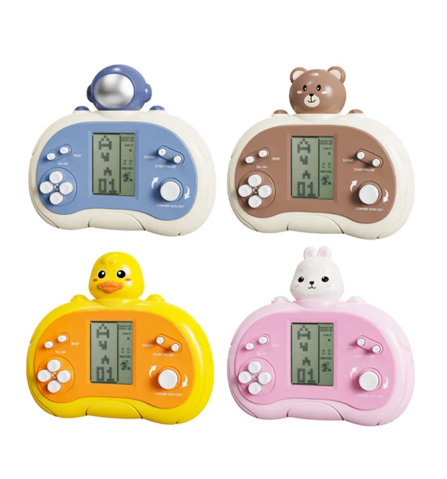 Newest Classic Retro Block Game Console Toy with LCD Screen - Portable Video Game Console Toys - Birthday, for Boys Girls