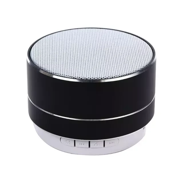 Outdoor Subwoofer Mini Portable A10 Wireless Speaker With Led Flashing Colorful Metal Bass Speaker