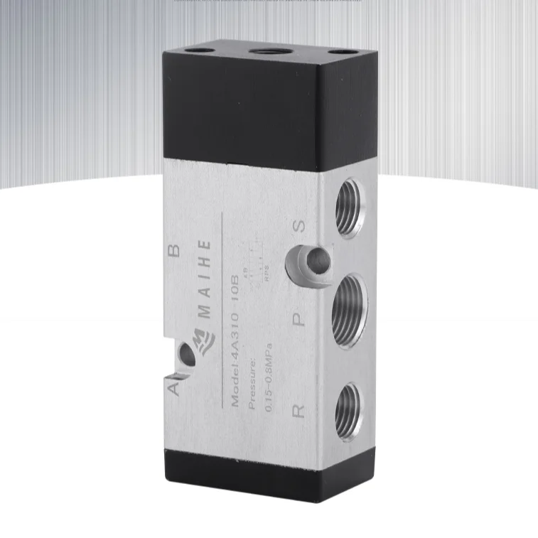 4A310-10 4A320-10 Series Two Position Five Way Solenoid Valve 5 Way 2 Position Pneumatic Control Valves 5/2 Way Air Pilot