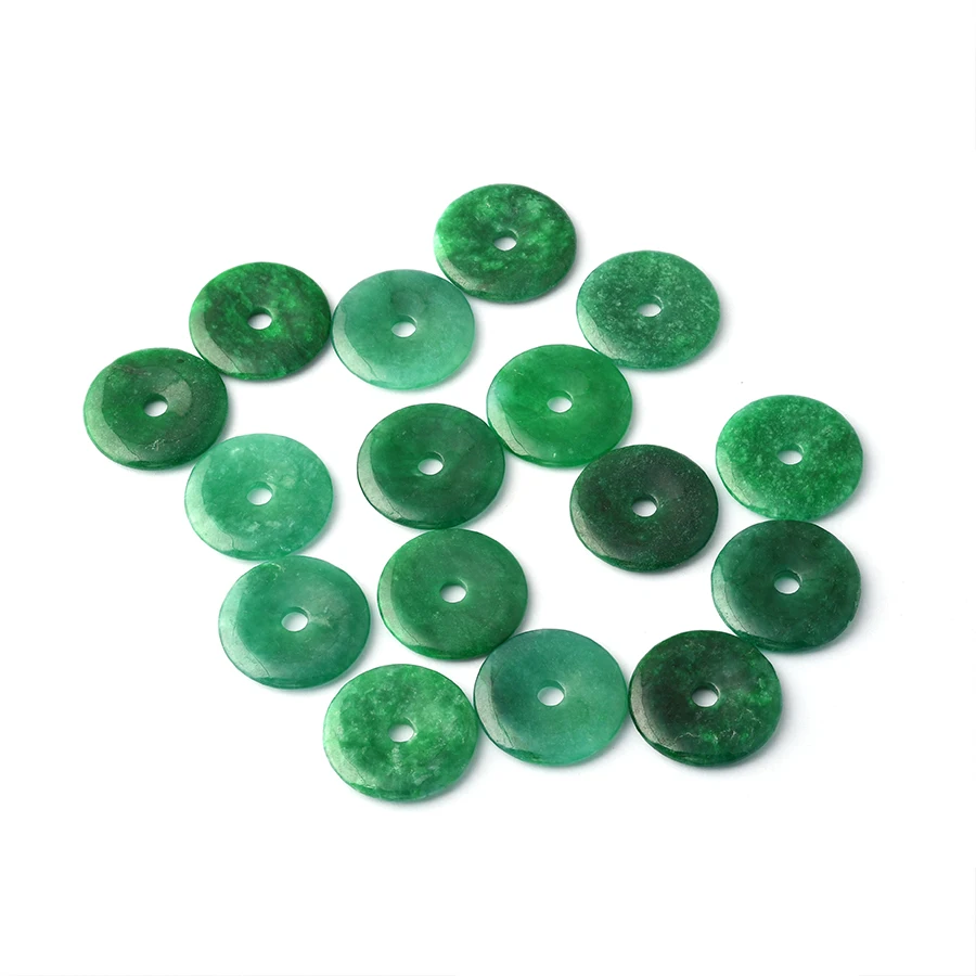 jade natural B+C Hot Sale Green Enamel Jadeite safety button Jewerlry Natural jade gemstone