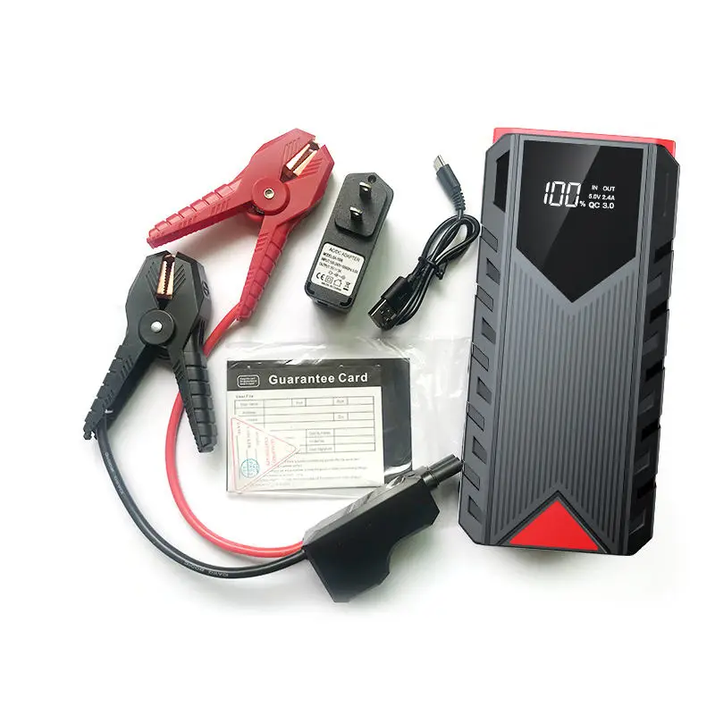 Factory wholesales booster starter 12v car battery 30000mAh Car jumper two-way charging car jump starter Lithium Battery power b