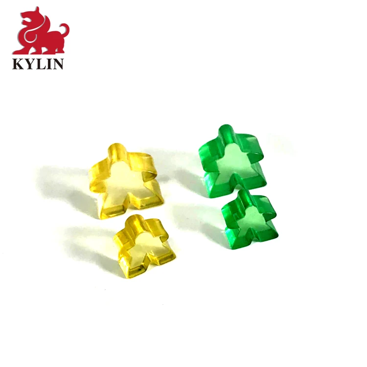 Hot selling customized plastic game pawns meeples for board game