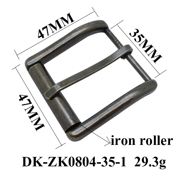 35mm deep antique brass jeans roller pin belt buckle for men strap buckle custom accessories laser formal bag buckle