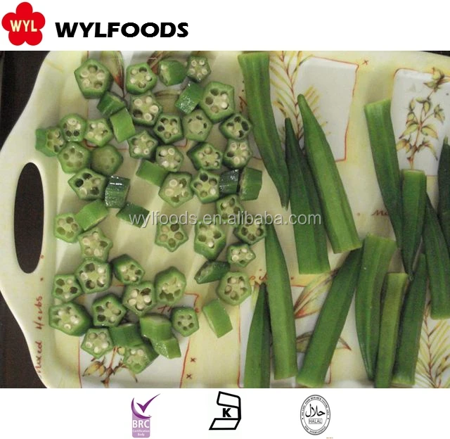 IQF Frozen Okra Cut Premium Quality Frozen Vegetables