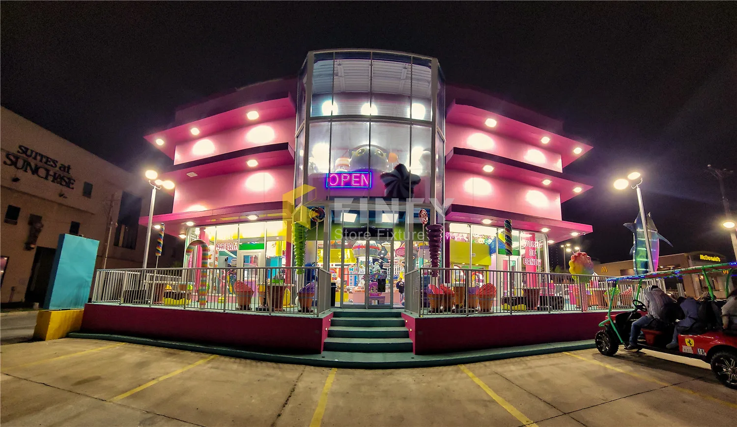 Retail Candy Store Interior Fixture Showroom Decoration Design Candy Shop Display Furniture Showcase For Candy Shop