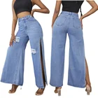 New Arrival Exclusive Super Skinny Blue Wash Jeans Customized Women Jeans By Truth International