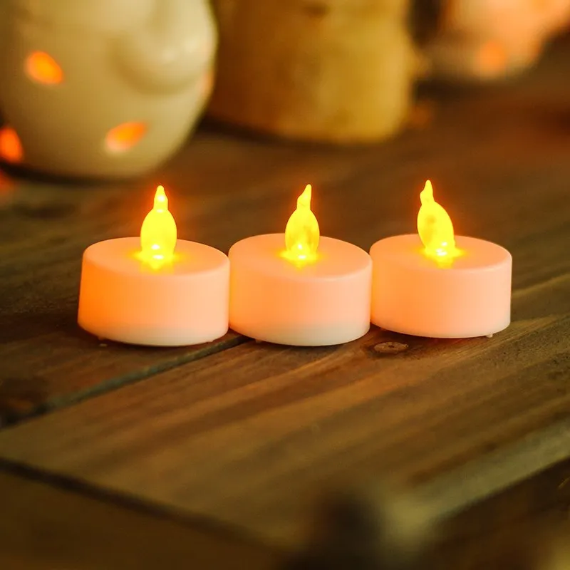 Battery Operated Realistic Faking Flameless Led Tealight Candle