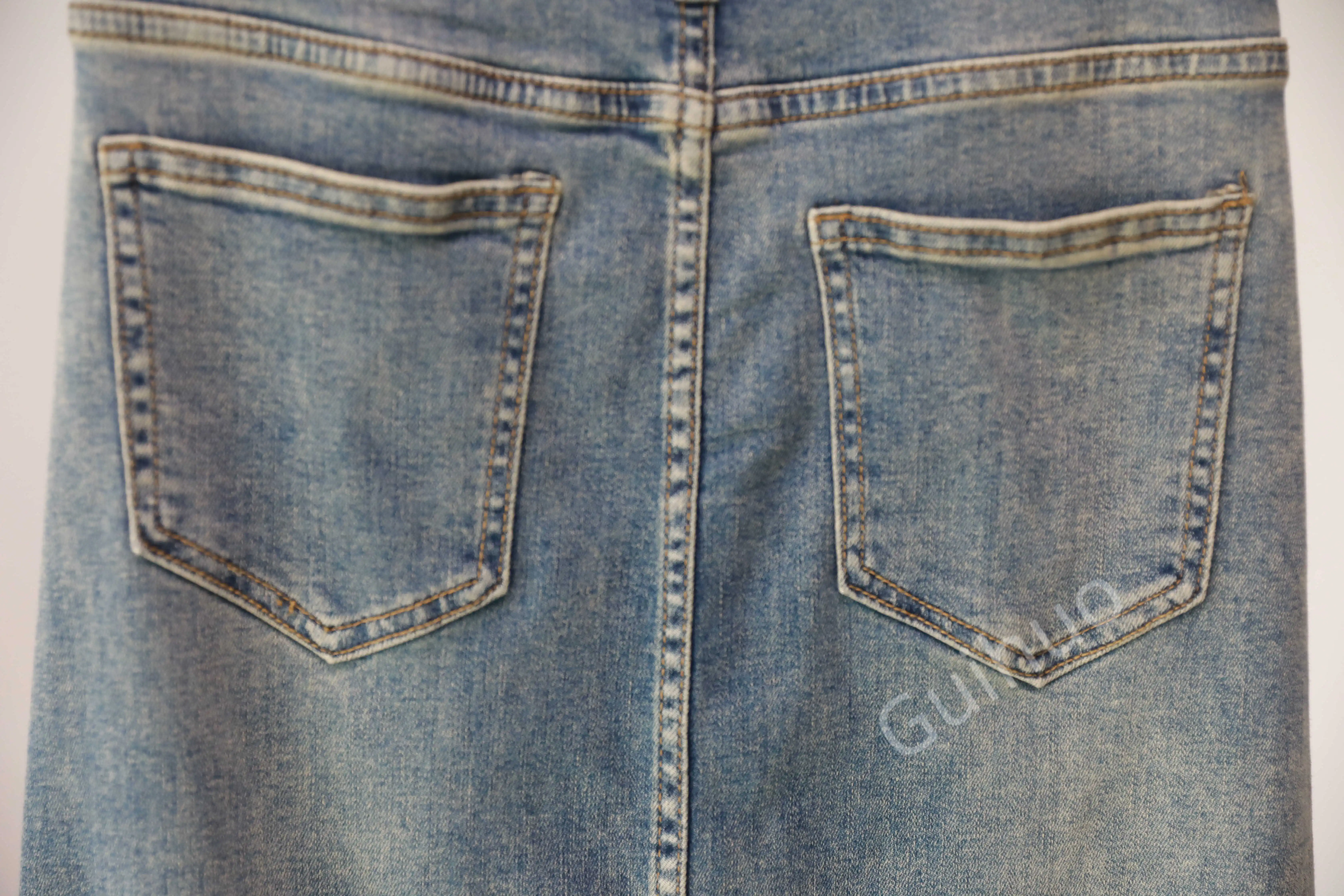 2023 Summer Denim Skirt Women Mermaid Trumpet Long Skirt Ruffles Mid-calf High Waist Jeans With Stretchy Clothing