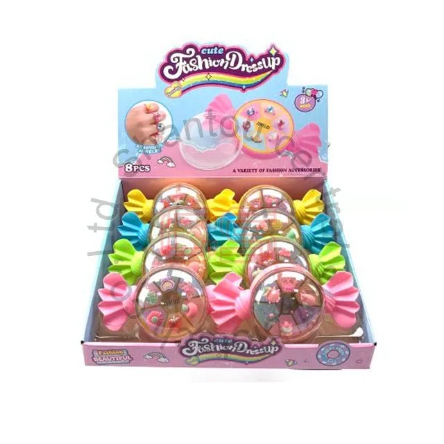 toy jewelry ring for kids with popping candy wholesale candy toys